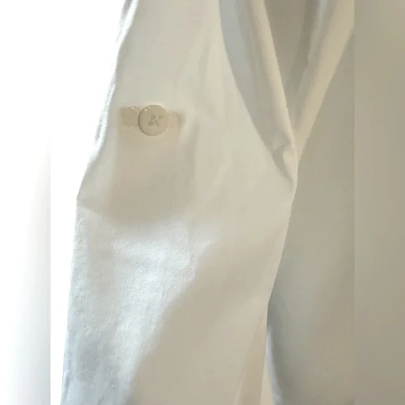 Women’s Alia button front, pintucked white shirt, pleated back, like new, SZ 18 - Picture 8 of 12